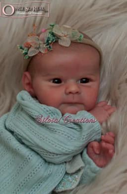 NPK 18'' Unfinished Unpaited DIY Parts Reborn Ayla Handmade High Quality Fresh Color Newborn Size with Cloth Body and Eye