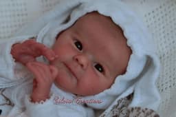 NPK 18'' Unfinished Unpaited DIY Parts Reborn Ayla Handmade High Quality Fresh Color Newborn Size with Cloth Body and Eye