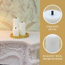 4Pcs Home Ornament 1:12 Dollhouse Mini White Candle Miniature Tray Set Playhouse Toys Christmas Scene Decoration