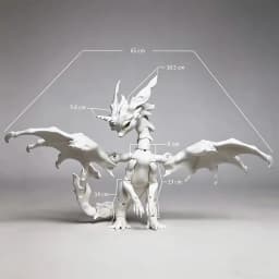 Pre-order Lafaye Resin 1/4 BJD Dragon Animal Model Adjustable Wings Multiple Magnetic Interchangeable Horns Ball-Jointed Doll