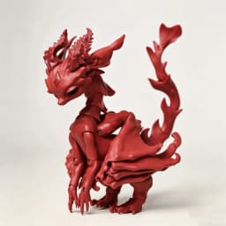 Pre-order Lafaye Resin 1/4 BJD Dragon Animal Model Adjustable Wings Multiple Magnetic Interchangeable Horns Ball-Jointed Doll