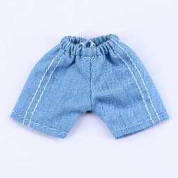 For Obitsu 11 Doll Striped Vest Denim Shorts Hat For OB11 Gsc Asi 2.0 1/12 Molly P9 P10 Body Doll Cloth NAGI Doll Outfit Clothes