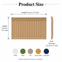 1:12 Dollhouse Wainscoting Panels Miniature Wall Decor, Matte PLA Glue-On Beadboard Trim, 5 Colors for DIY Dollhouse Rooms