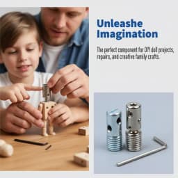 M16 Screw Adapter Quick Rotating Snap On Head Joint for TPE Silicone Realistic Dolls Fast Change Accessory