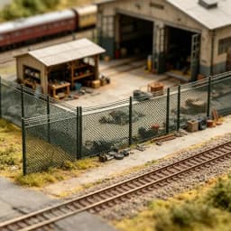 Miniature Fence Model 10Pcs Barriers Net for DIY Diorama Train Layout Realistic Railway Decoration Accessories