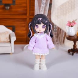 For Obitsu 11 Doll Cute Pajamas Dress For OB11 1/12 Gsc Molly YMY Asi 2.0 Body9 Doll Cloth NAGI Doll Outfit Clothes