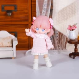 For Obitsu 11 Doll Cute Pajamas Dress For OB11 1/12 Gsc Molly YMY Asi 2.0 Body9 Doll Cloth NAGI Doll Outfit Clothes