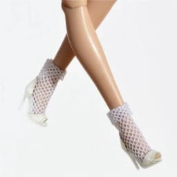Doll Shoes Parts 1/6 Supermodel Doll Fashion Sexy Fishnet Boots Long/Short High Heels Fish Mouth Boots For FR2 Nu.face Xianxian