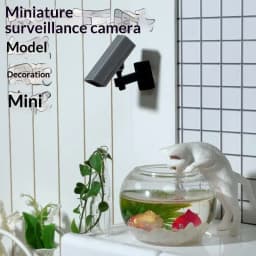 Mini Surveillance Monitor Model 1/2Pcs 1/12 Dollhouse Security Camera Micro Landscape Decor Mini Scene DIY Handmade Accessories