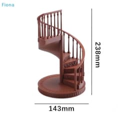 ✔1/12 Scale Miniature Spiral Staircase Model,Dollhouse Scene Deco,Prop for Photography,Dollhouse Furniture Accessory