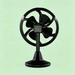 Miniature 1:12 Scale Dollhouse Electric Fan Retro Vintage Doll Fan Furniture Living Scene Iron Frame Mini Fan Model DIY