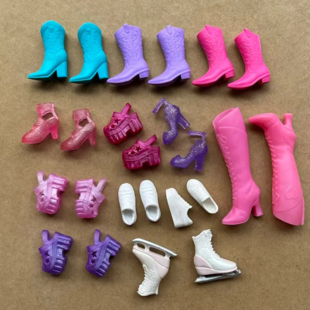 Licca Doll Shoes Sandals Long Boots DIY Dressing Accessories for Female Dolls Collectible Candy Color Toy Parts