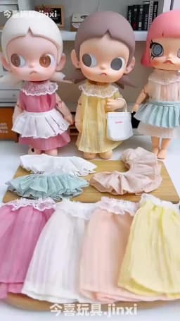 For Zsiga 1/6 BJD Blythe Doll Beach Dress Bag Accessories Summer Vacation Style Doll Outfit