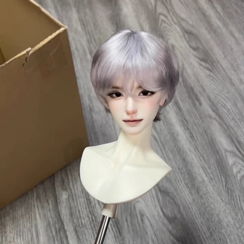 In Stock BJD SD 1/3 1/4 1/6 Men's Soft Mohair Multicolored Basic Daily Short Hairstyle Wig Doll Accessories