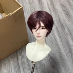 In Stock BJD SD 1/3 1/4 1/6 Men's Soft Mohair Multicolored Basic Daily Short Hairstyle Wig Doll Accessories