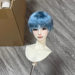 In Stock BJD SD 1/3 1/4 1/6 Men's Soft Mohair Multicolored Basic Daily Short Hairstyle Wig Doll Accessories