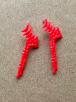 Doll Earrings Multi-Shape Doll Decors Red Silver Black White Green Color Doll Earring Parts DIY Doll Accessories