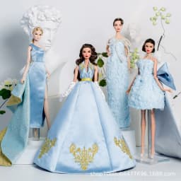 Supermodel Doll Clothes Suit Black Red Wedding Dress 32cm DollHouse DIY Dress Up Toys 1/6 Anime BJD Collector Birthday Gifts