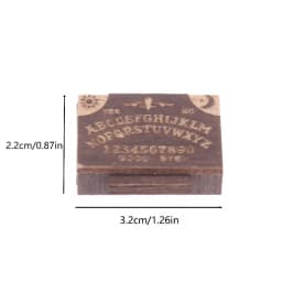 New Sale Dollhouse Miniature Retro Mini Wooden Ouija Board With Drawer Spirit Board Micro Landscape Scene Ornament Desktop Decor