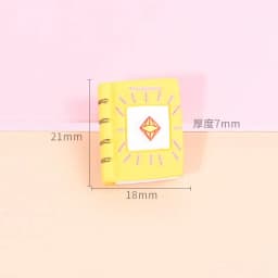 9Pcs Resin Magic Book Charms DIY Craft & Dollhouse Decor