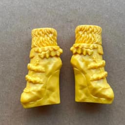 1/6 Scale Monster Doll Shoes Set - Gold Purple Green Red Blue Sandals Unique Toy Accessories for Collectible Figures
