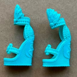 1/6 Scale Monster Doll Shoes Set - Gold Purple Green Red Blue Sandals Unique Toy Accessories for Collectible Figures