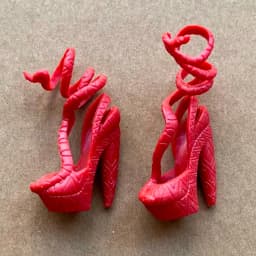 1/6 Scale Monster Doll Shoes Set - Gold Purple Green Red Blue Sandals Unique Toy Accessories for Collectible Figures
