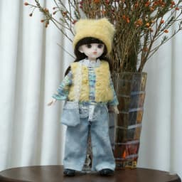 1/6 BJD Doll 28cm 11 Inch Multi-joint Moveable Full Set Outfit Cute Girl Dress Up Toy Desktop Photography Decor Birthday Gift