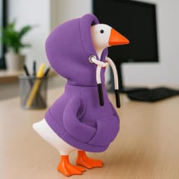 5 Inch Goose Outfits Red Hoodies Soft Solid Color Mini Porch Goose Hoodies Desk Goose Outfits Clothes for Table Decoration