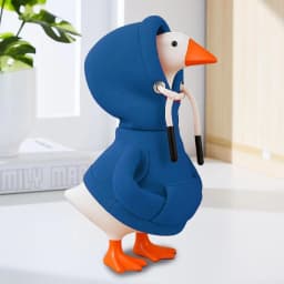5 Inch Goose Outfits Red Hoodies Soft Solid Color Mini Porch Goose Hoodies Desk Goose Outfits Clothes for Table Decoration