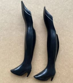 Original 1/6 Doll Long Boots White Black Red Silver Blue Colorful Doll Shoes DIY Doll Personality Decors