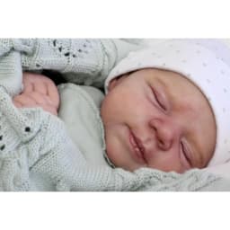 19inch Already Painted  Sleeping Reborn Doll Kit Pascale  with Painted Hair and Implant Eyelashes DIY Doll Parts