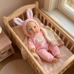 NPK 6inch Reborn Meadow Soft Flexible Elastic Palm Handy Doll Mini Full Solid Platinum Silicone Soft Touch with 3D Painted