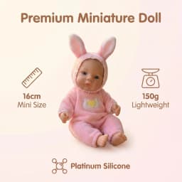 NPK 6inch Reborn Meadow Soft Flexible Elastic Palm Handy Doll Mini Full Solid Platinum Silicone Soft Touch with 3D Painted