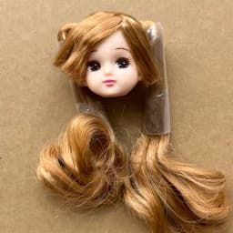 Jenny Licca 1/6 Doll Heads Colorful Long Hair Female Doll Heads DIY Doll Dressing Figures Gifts Toys