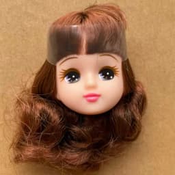 Jenny Licca 1/6 Doll Heads Colorful Long Hair Female Doll Heads DIY Doll Dressing Figures Gifts Toys