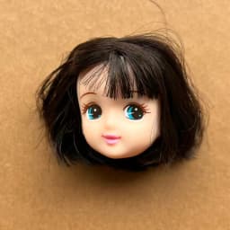 Jenny Licca 1/6 Doll Heads Colorful Long Hair Female Doll Heads DIY Doll Dressing Figures Gifts Toys