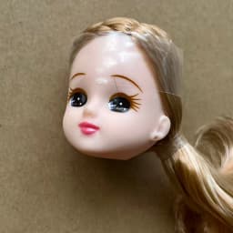 Jenny Licca 1/6 Doll Heads Colorful Long Hair Female Doll Heads DIY Doll Dressing Figures Gifts Toys