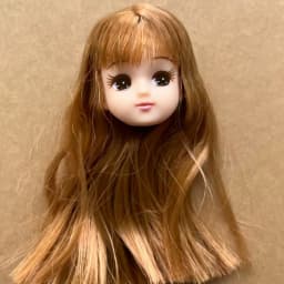 Jenny Licca 1/6 Doll Heads Colorful Long Hair Female Doll Heads DIY Doll Dressing Figures Gifts Toys