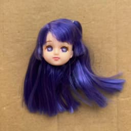 Jenny Licca 1/6 Doll Heads Colorful Long Hair Female Doll Heads DIY Doll Dressing Figures Gifts Toys