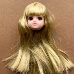 Jenny Licca 1/6 Doll Heads Colorful Long Hair Female Doll Heads DIY Doll Dressing Figures Gifts Toys