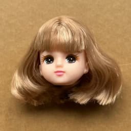 Jenny Licca 1/6 Doll Heads Colorful Long Hair Female Doll Heads DIY Doll Dressing Figures Gifts Toys