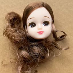 Jenny Licca 1/6 Doll Heads Colorful Long Hair Female Doll Heads DIY Doll Dressing Figures Gifts Toys