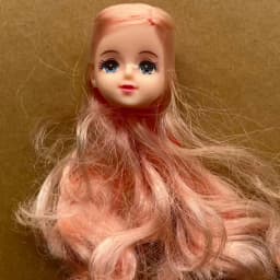 Jenny Licca 1/6 Doll Heads Colorful Long Hair Female Doll Heads DIY Doll Dressing Figures Gifts Toys