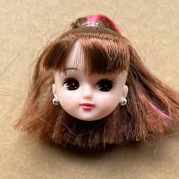 Jenny Licca 1/6 Doll Heads Colorful Long Hair Female Doll Heads DIY Doll Dressing Figures Gifts Toys