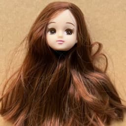 Jenny Licca 1/6 Doll Heads Colorful Long Hair Female Doll Heads DIY Doll Dressing Figures Gifts Toys