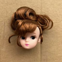 Jenny Licca 1/6 Doll Heads Colorful Long Hair Female Doll Heads DIY Doll Dressing Figures Gifts Toys
