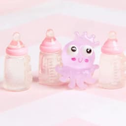 10Pcs 10*22mm Mini Milk Bottles, DIY Keychain Pendant & Dollhouse Accessories