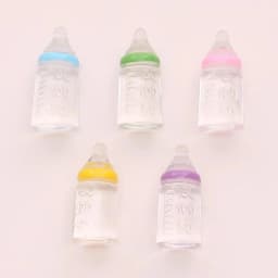 10Pcs 10*22mm Mini Milk Bottles, DIY Keychain Pendant & Dollhouse Accessories