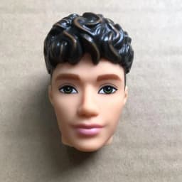 1/6 Scale Male Doll Head with Super White Beige Brown Skin for DIY Makeup Practice Collectible Figure Accessory Part